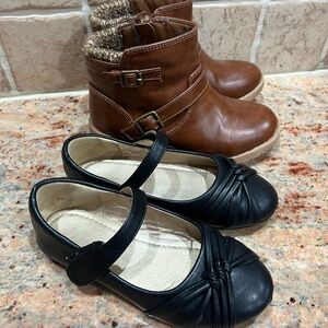 Black Kids Mary Jane Shoes & Brown Boots